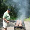 Lion Sidni making those steaks. I want mine rare!!!